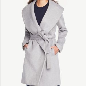 Grey Ann Taylor wrap coat